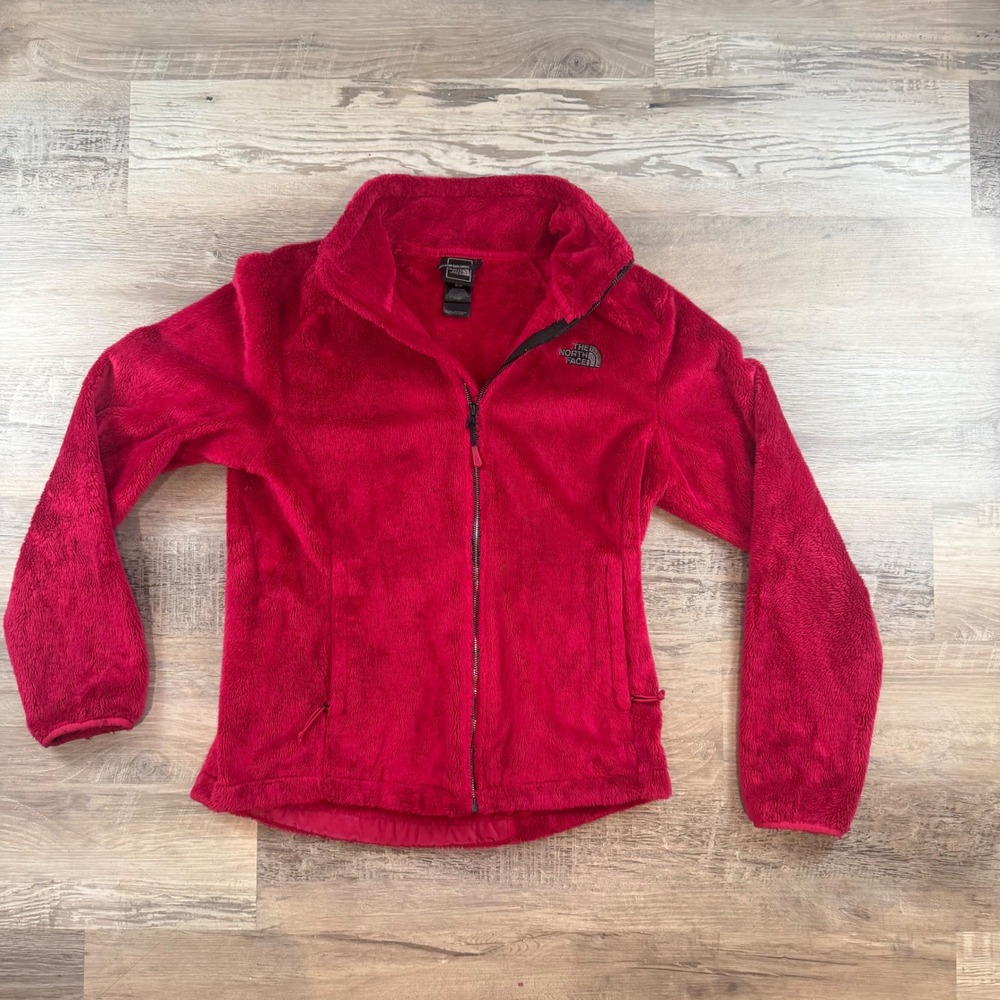 The North Face Osito 2 Fleece Jacket Raspberry Pink Full Zip Womens Medium 3854